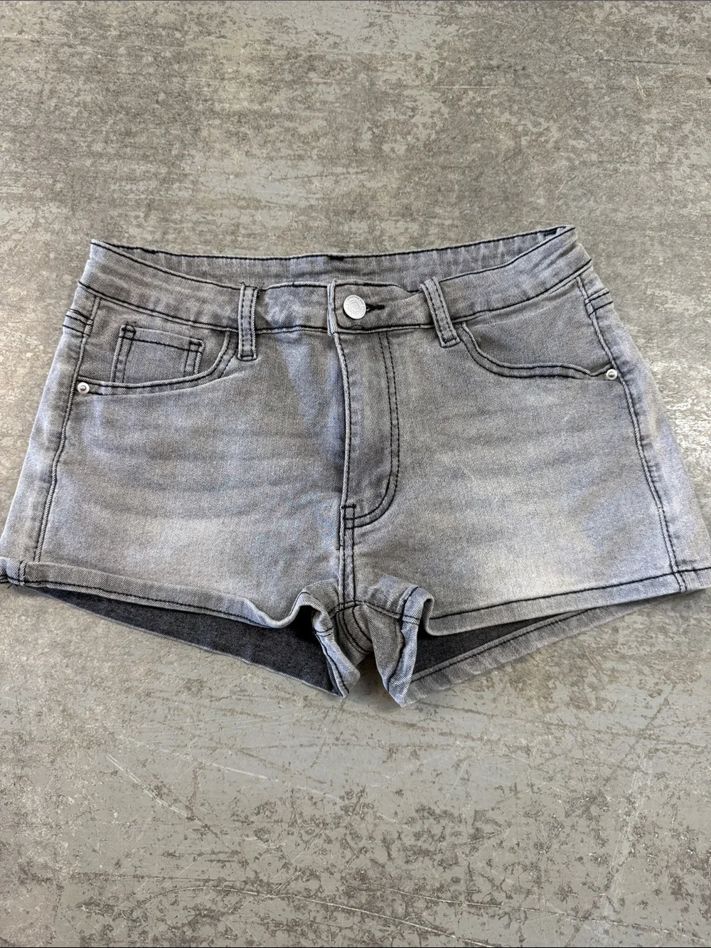 $ Clearance Sale $ SHEIN Gray Washed Denim Shorts